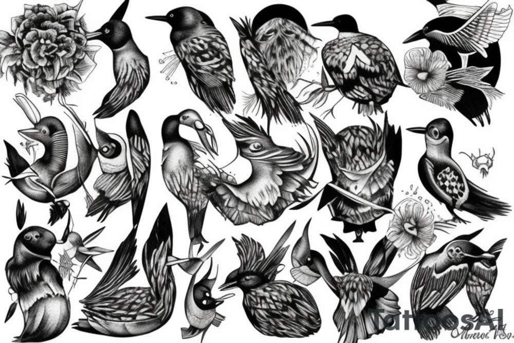 Loon tattoo idea