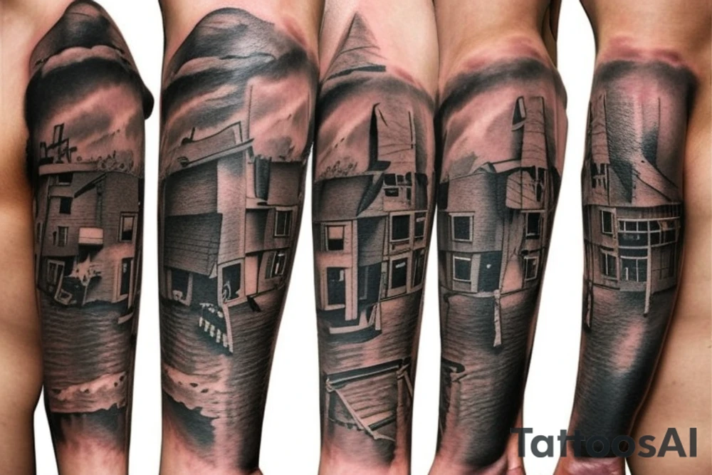 coal mine shaft tattoo idea