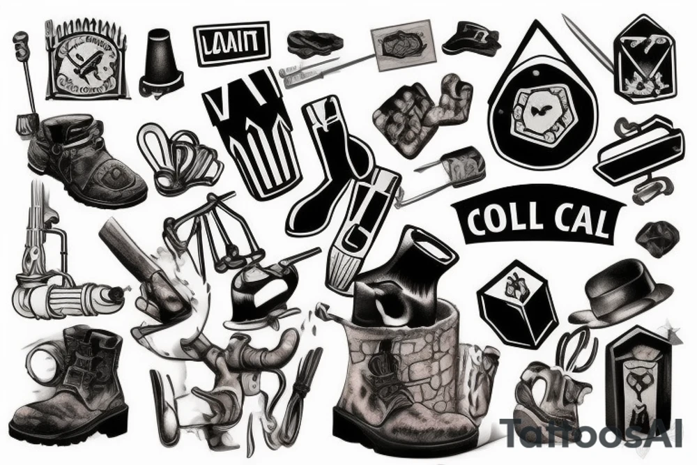 coal mine shaft tattoo idea