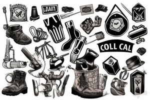 coal mine shaft tattoo idea