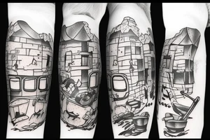 coal mine shaft tattoo idea