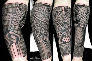 coal mine shaft tattoo idea