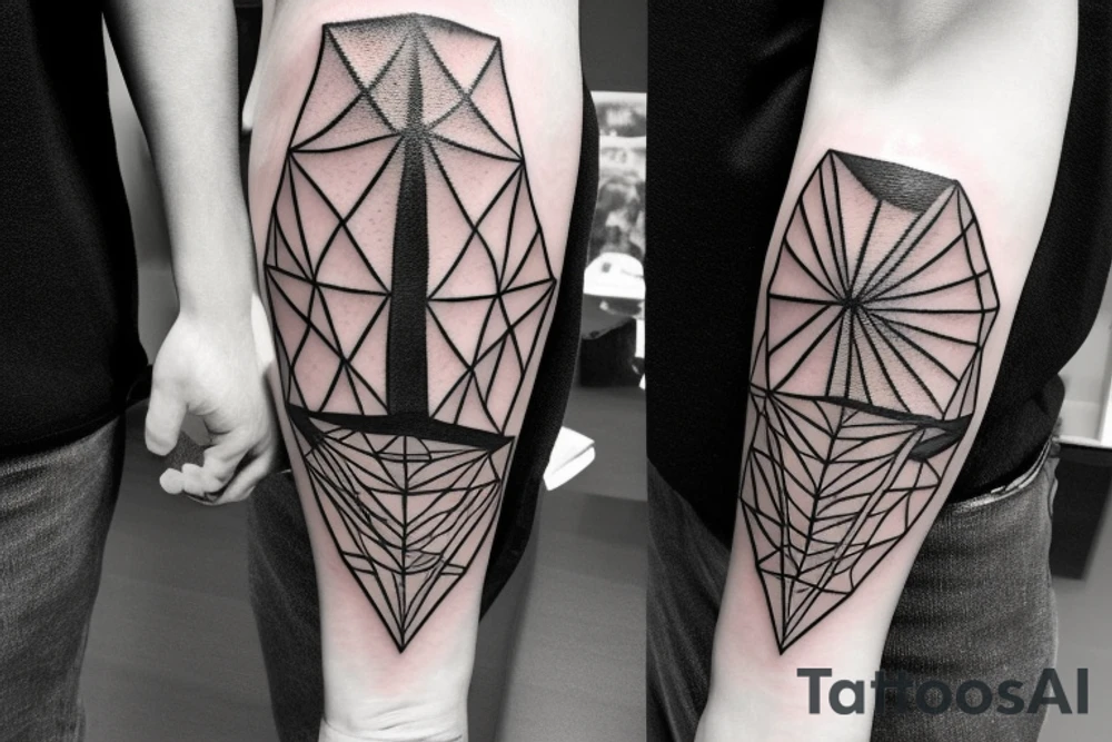 coal mine shaft tattoo idea
