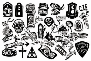 coal mine shaft tattoo idea