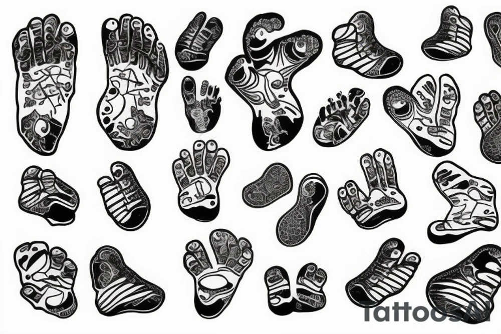 footprint tattoo idea