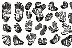footprint tattoo idea