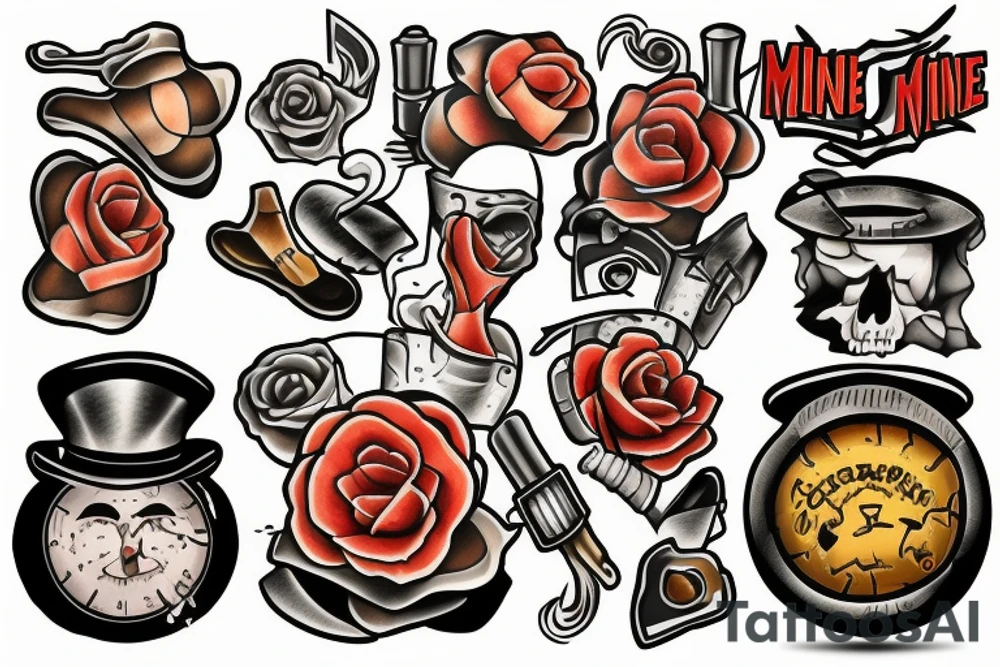 mine shaft tattoo idea