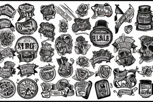 mine shaft tattoo idea