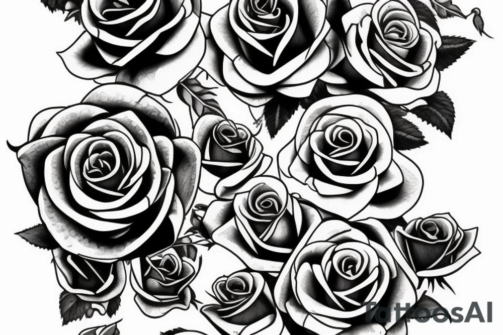 Rose with shade tattoo idea
