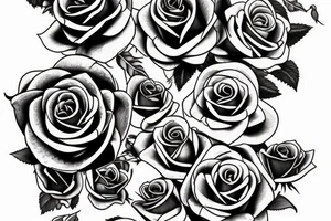 Rose with shade tattoo idea