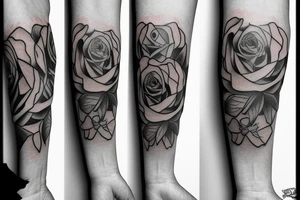 Rose with shade tattoo idea