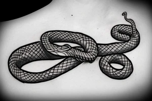 Snake on hand tattoo idea