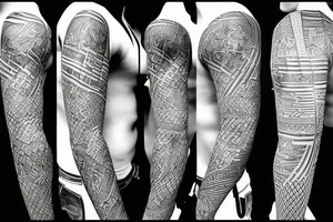602 in old English with lines tattoo idea