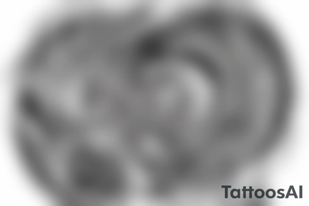 Forearm tattoo with the words "vi veri veniversum vivus vici" spiraling out of the center of a galaxy. tattoo idea