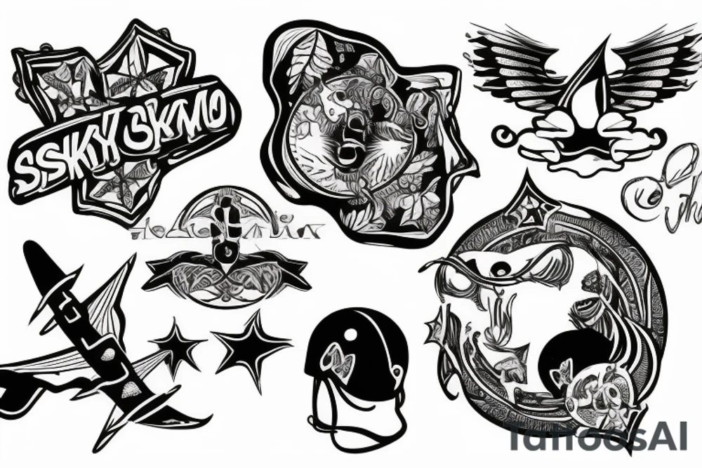 Skydiving tattoo idea