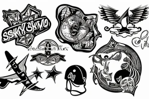Skydiving tattoo idea