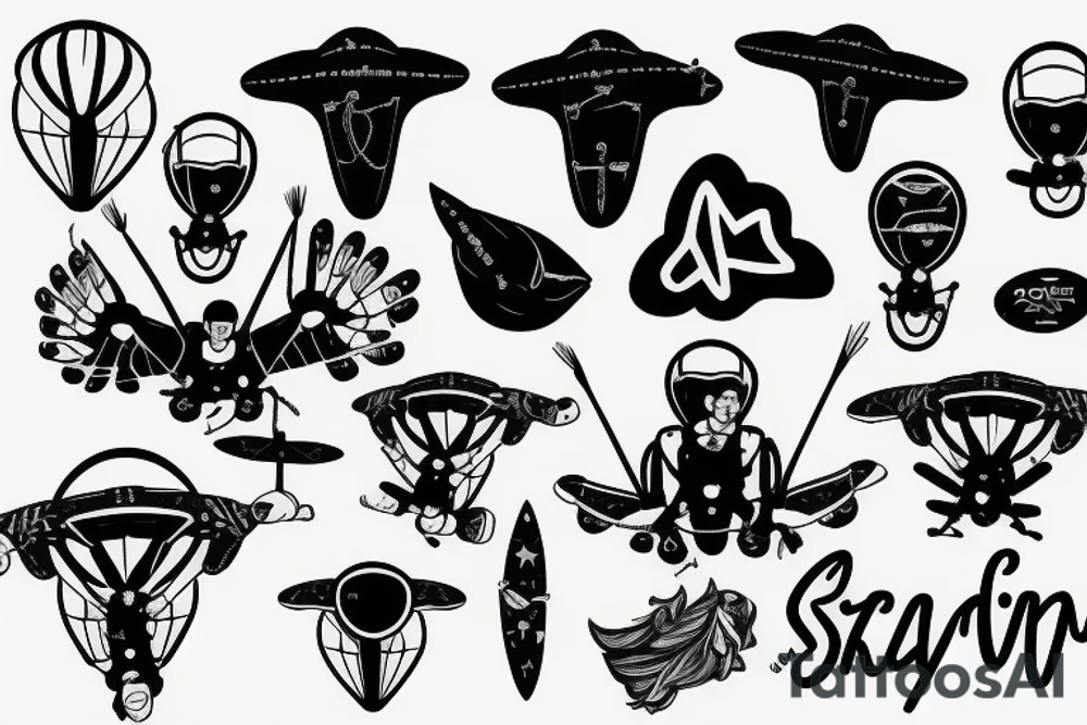 Skydiving tattoo idea