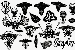 Skydiving tattoo idea