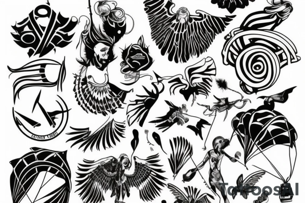 Parachute tattoo idea