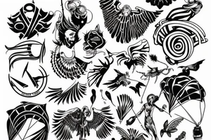 Parachute tattoo idea