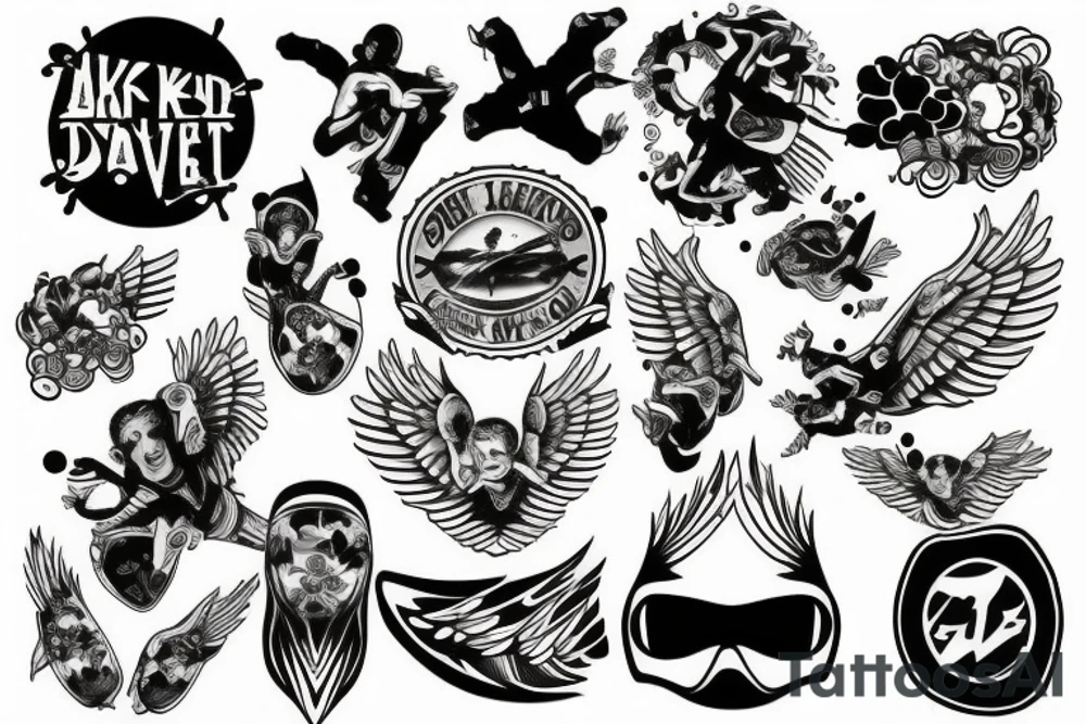 Skydive tattoo idea