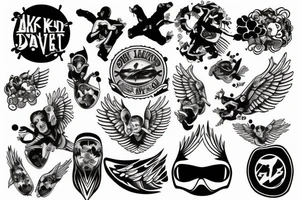 Skydive tattoo idea