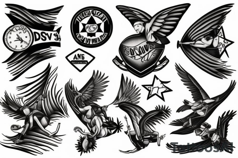 Skydive tattoo idea