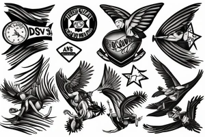 Skydive tattoo idea