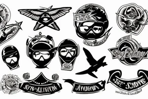 Skydiving tattoo idea