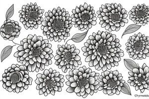 Chrysanthemums tattoo idea