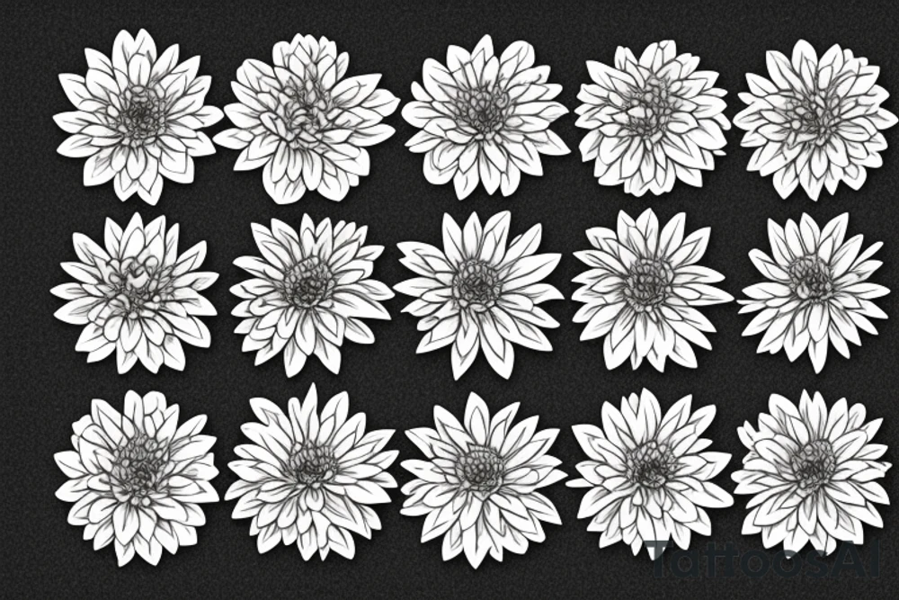 Chrysanthemums tattoo idea