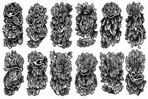 Chrysanthemums tattoo idea