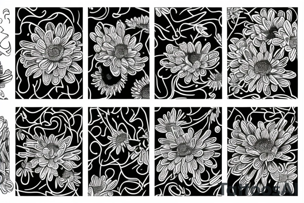 Chrysanthemums tattoo idea