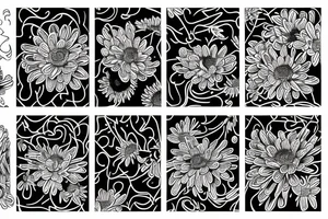 Chrysanthemums tattoo idea