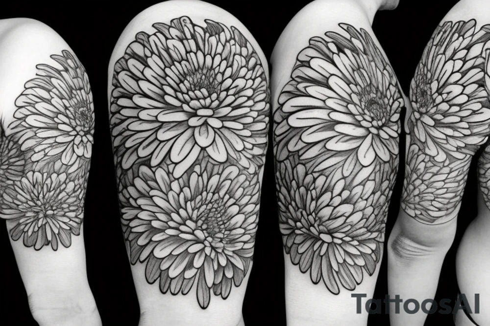 Chrysanthemums tattoo idea