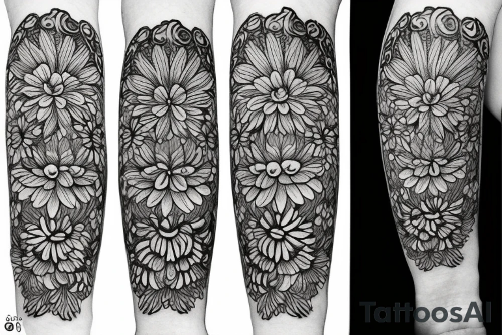 Chrysanthemums tattoo idea