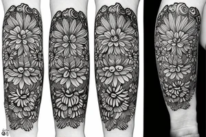 Chrysanthemums tattoo idea