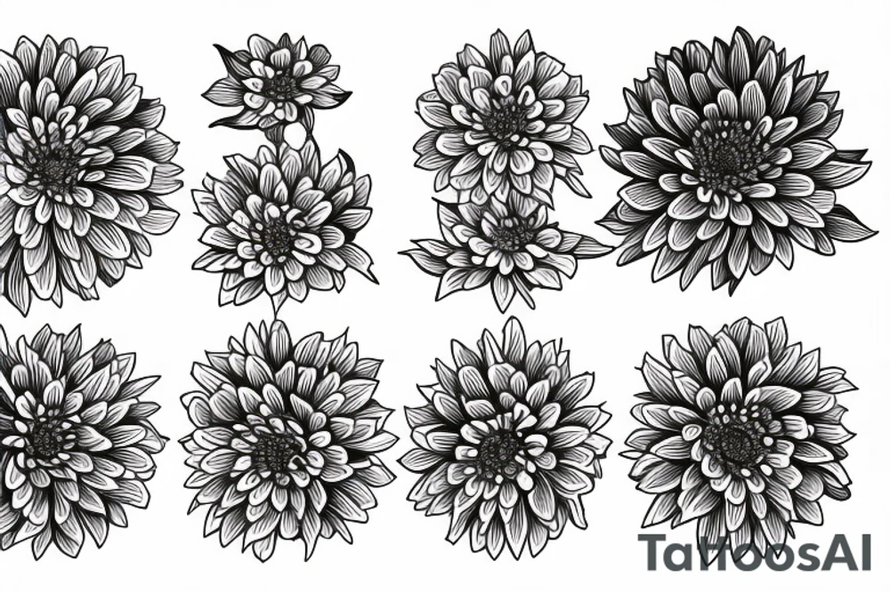 Chrysanthemums tattoo idea