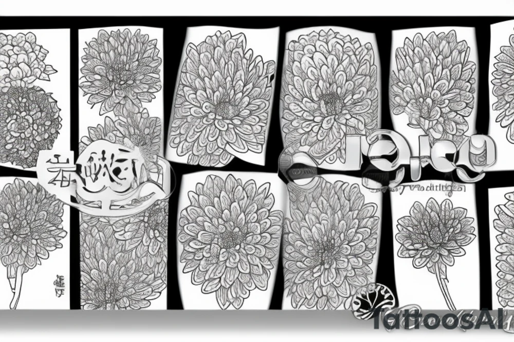 Chrysanthemums tattoo idea