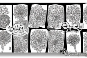 Chrysanthemums tattoo idea