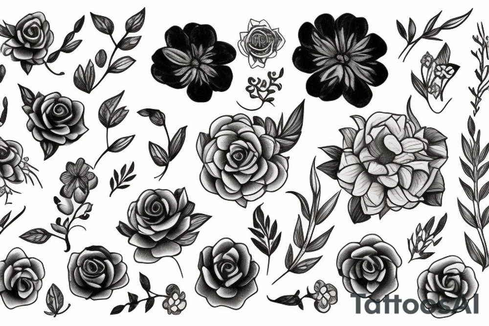 Flower tattoo idea