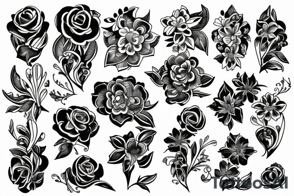 Flower tattoo idea