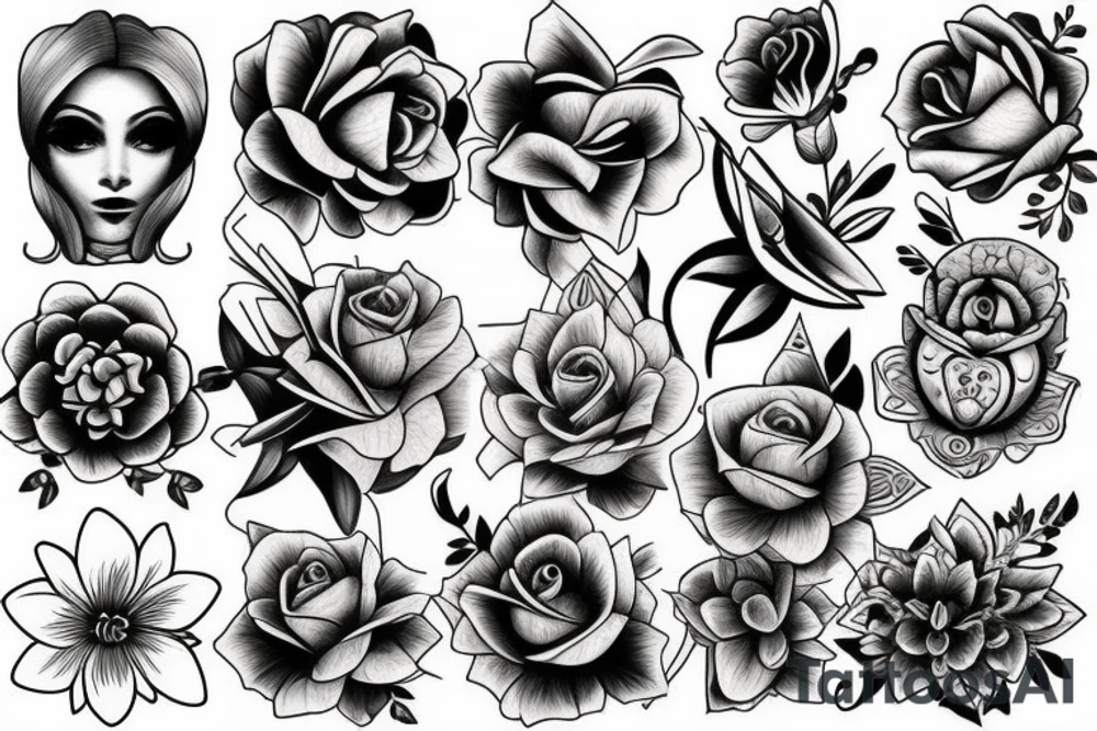 Flower tattoo idea