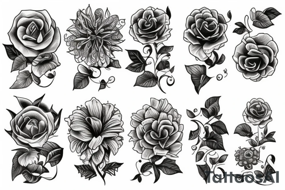 Flower and tattoo idea