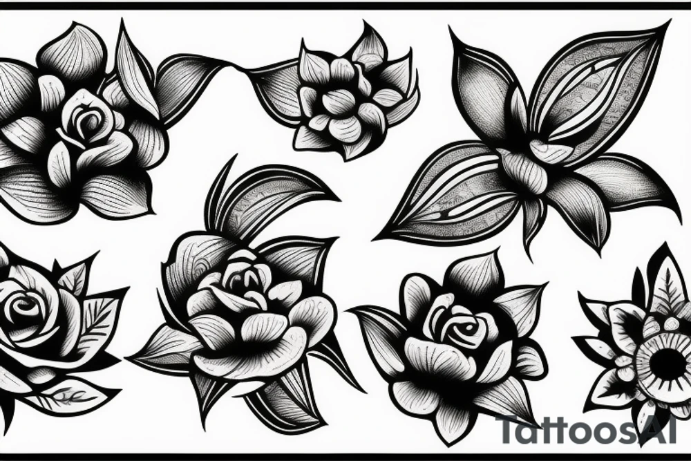 Flowers tattoo idea