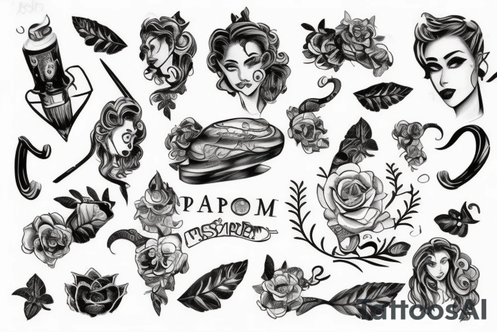 Хаул в розах tattoo idea