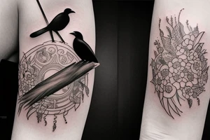crow tattoo idea