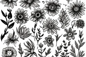 Wildflowers tattoo idea