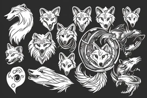 wolf ouroboros tattoo idea
