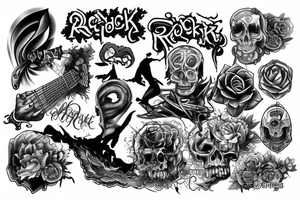 Rock music tattoo idea